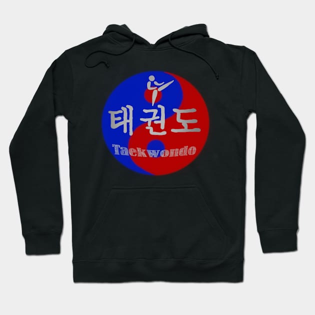 Taekwondo Yin Yang Korea gift martial arts Hoodie by Littlelimehead